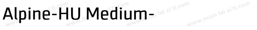 Alpine-HU Medium字体转换